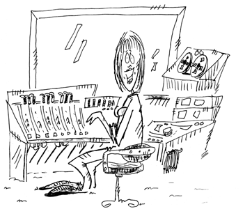 Wet Basement Studio Caricature